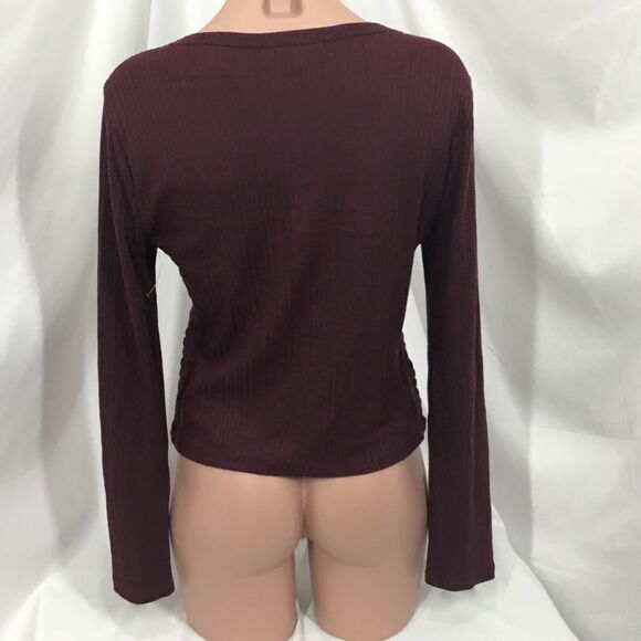 June & Hudson Ribbed Long Sleeve Henley C5 - Picture 5 of 8